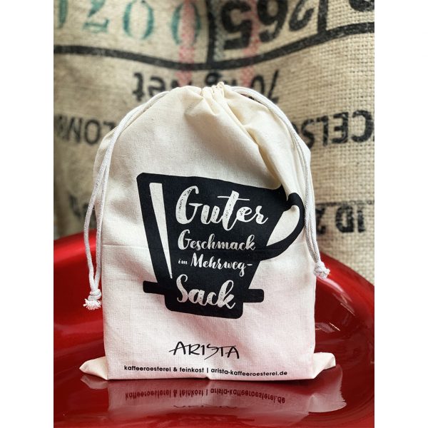 Arista Jute-Geschenksack - schwarz