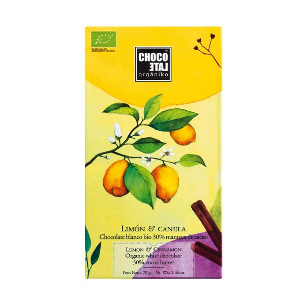 Bio Weiße Schokolade - Lemon & Cinnamon